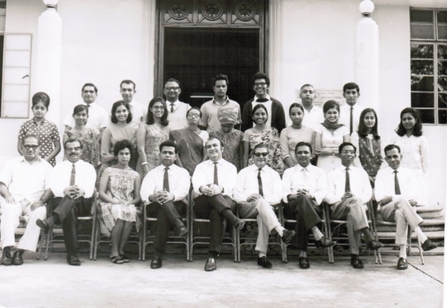 Shabnum Bandali (Standing 2nd row, 3rd from right) as Form 1 Science Teacher at AKHS in 1970